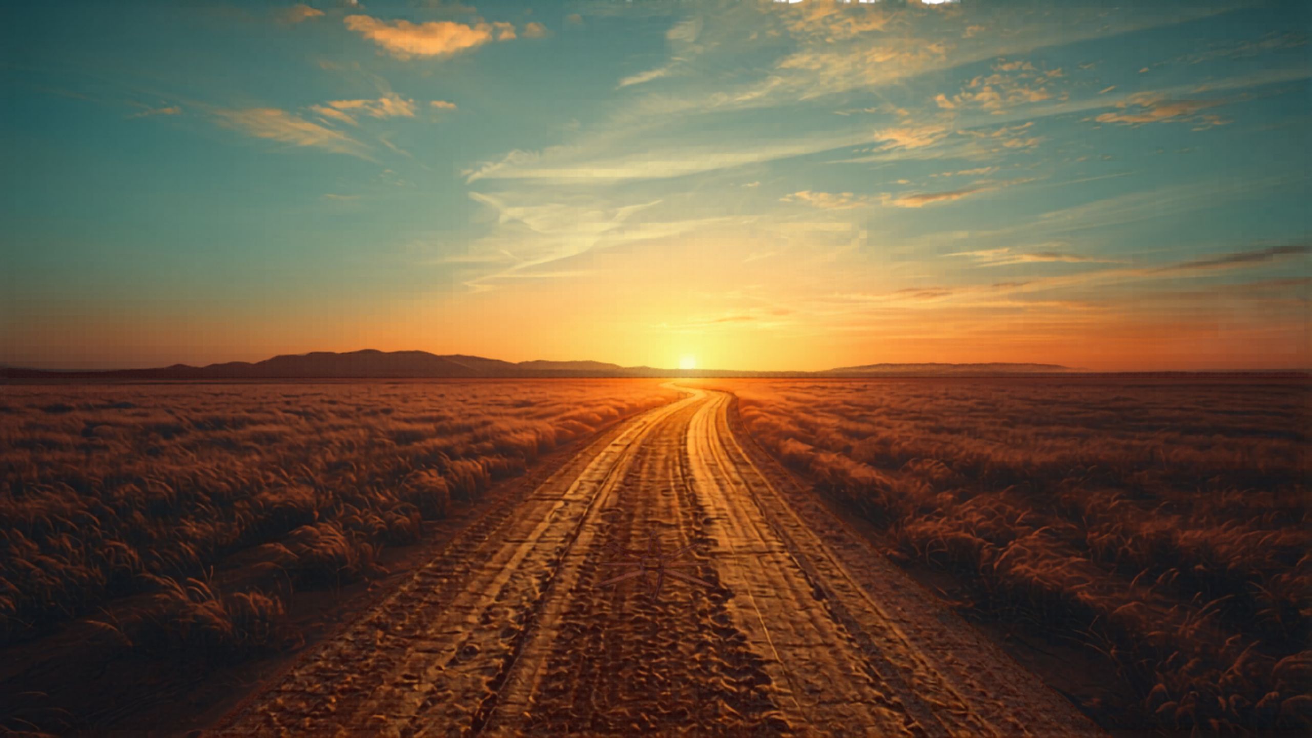 A winding path leading toward a glowing horizon — symbolising a clear path forward